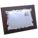 Placa 25 Anos De Casados Em Madeira Com Bilaminado 10x15
