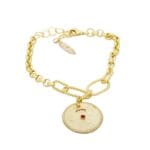 PULSEIRA EM PRATA DOURADA 925