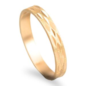 Aliança ouro amarelo 19,2kl - 3mm