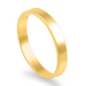 Anilha em ouro franco de 19,2kl - 3mm de largura