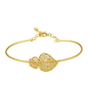Pulseira escrava filigrana em ouro