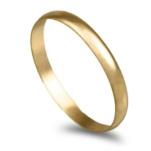 Aliança ouro amarelo - Meia Cana Vistosa Leve 2,2mm