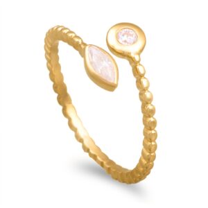 Anel ouro amarelo de 19,2kl
