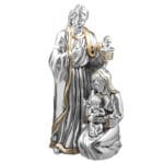 Presépio bilaminado com pormenores em dourado