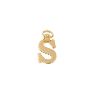 Medalha letra "S" - 12mm