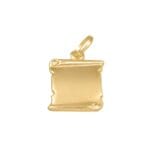 Medalha papiro em ouro - 18x16mm