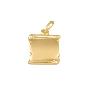Medalha papiro em ouro - 18x16mm