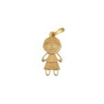 Medalha boneco menino em ouro - 15mm