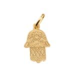 Medalha mão de Fátima em ouro - 20mm