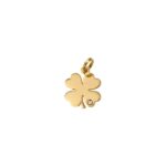 Medalha trevo c/ pedra em ouro 19.2kl
