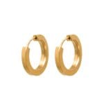 Argolas em ouro 19,2kl - 11mm
