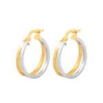 Argolas em ouro bicolor de 19,2kl