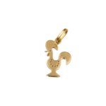 Medalha galo em ouro 19,2kl - 15mm