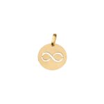 Medalha amuleto infinito em ouro - 12mm