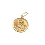 Medalha S. Cristovão em ouro - 12mm