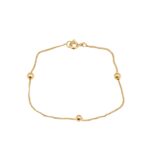 Pulseira em ouro 19,2kl - 18cm