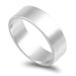 Aliança ouro branco – Anilha 6mm