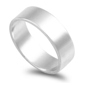 Aliança ouro branco – Anilha 6mm