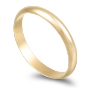 Aliança ouro amarelo - Meia Cana Alta 2,8mm