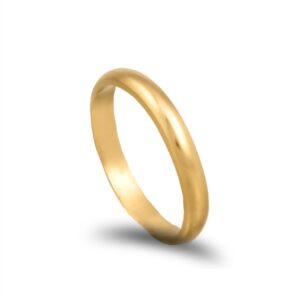 Aliança de criança em ouro amarelo de 19,2kl