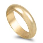 Aliança ouro amarelo - Meia Cana Alta 5,3mm