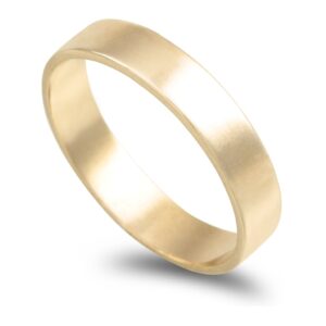 Aliança ouro amarelo – Anilha 4mm