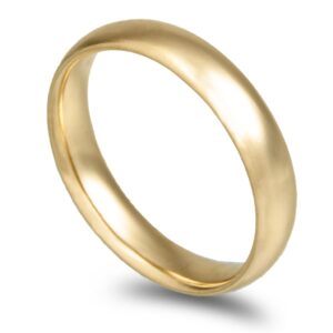 Aliança ouro amarelo – Amêndoa Leve 4mm