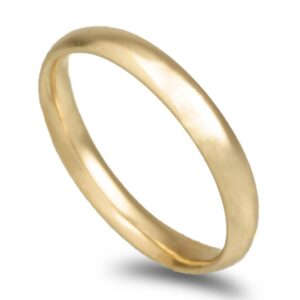 Aliança ouro amarelo – Amêndoa Leve 3mm