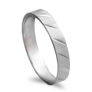 Aliança ouro branco - 3mm de largura