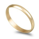 Aliança ouro amarelo - Meia Cana Média 3,0mm