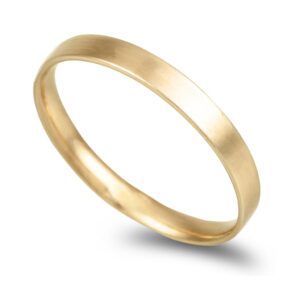 Aliança ouro amarelo – Anilha amendoada 2,5mm