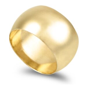 Aliança ouro amarelo - Meia Cana Vistosa 12mm
