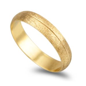 Aliança Ouro 19,2KL Com 4mm De Largura