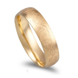 Aliança amendoada em ouro rosa - 5mm