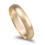 Aliança ouro rosa - 4mm de largura