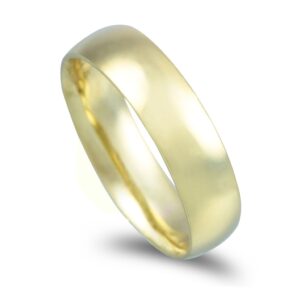 Aliança amendoada em ouro verde - 5mm