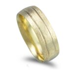 Aliança ouro verde - 6mm de largura