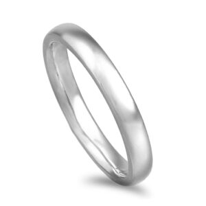 Aliança ouro branco - Amendoa facetada leve - 3mm