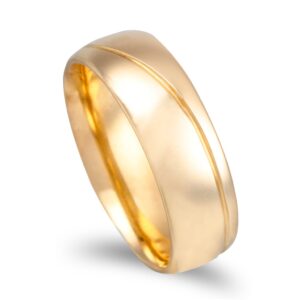 Aliança ouro amarelo - 6mm