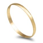 Aliança ouro amarelo - Meia Cana Vistosa Leve 1,8mm