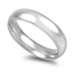 Aliança ouro branco – Amêndoa 5,5mm