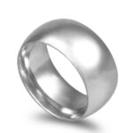 Aliança ouro branco – Amêndoa Leve 10mm