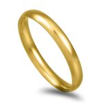 Aliança ouro amarelo – Amêndoa Leve 3mm