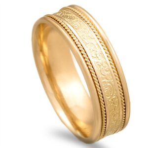 Aliança em ouro amarelo - 6,5mm de largura