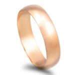 Aliança ouro rosa - 5mm de largura