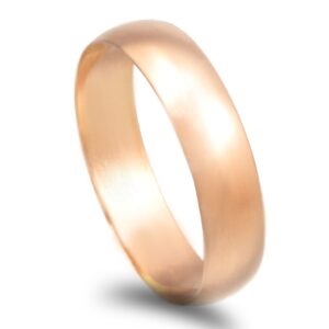 Aliança ouro rosa - 5mm de largura