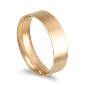 Aliança anilha amendoada em ouro de 9kl - 5,5mm