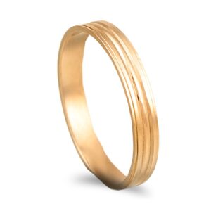 Aliança ouro amarelo - 3mm