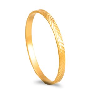 Aliança ouro amarelo com lapidação - 2mm