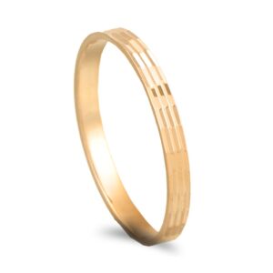 Aliança ouro amarelo - 3mm